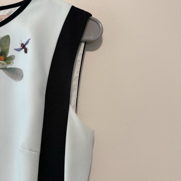 Ted Baker Sipnela Blue Floral Bow Dress Size 1/Small - Picture 4 of 12